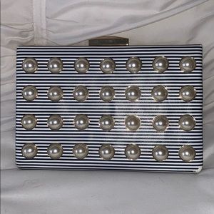 Kate Spade clutch with metal strap